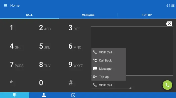 InternetCalls android App screenshot 1